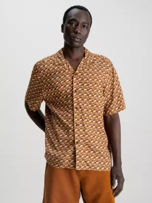 Calvin Klein Chemise De Bowling Boxy Imprimée 3 Calvin Klein Chemise De Bowling Boxy Imprimée