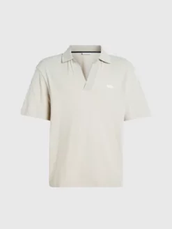 Calvin Klein Polo Piqué Avec Col Ouvert -Pas Cher Calvin Klein Magasin K10K111785 ACE alternate4