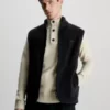 Calvin Klein Gilet Zippé En Polaire -Pas Cher Calvin Klein Magasin K10K111808 BEH main