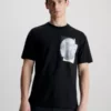 Calvin Klein T-shirt En Coton Graphique -Pas Cher Calvin Klein Magasin K10K111837 BEH main