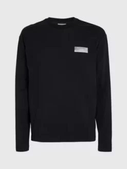 Calvin Klein T-shirt à Manches Longues Et Imprimé Graphique Dans Le Dos 11 Calvin Klein T-shirt à Manches Longues Et Imprimé Graphique Dans Le Dos -Pas Cher Calvin Klein Magasin K10K111843 BEH alternate4