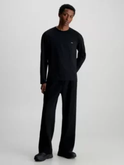 Calvin Klein T-shirt à Manches Longues 10 Calvin Klein T-shirt à Manches Longues -Pas Cher Calvin Klein Magasin K10K111847 BEH alternate3