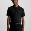 Calvin Klein Polo Slim Avec Col Zippé 1 Calvin Klein Polo Slim Avec Col Zippé -Pas Cher Calvin Klein Magasin K10K111866 BEH main