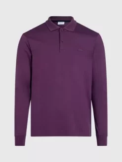 Calvin Klein Polo Slim à Manches Longues 11 Calvin Klein Polo Slim à Manches Longues -Pas Cher Calvin Klein Magasin K10K111868 VDS alternate4