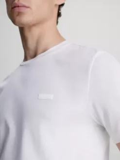 Calvin Klein T-shirt En Coton Mercerisé -Pas Cher Calvin Klein Magasin K10K111876 YAF alternate2