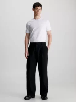 Calvin Klein T-shirt En Coton Mercerisé -Pas Cher Calvin Klein Magasin K10K111876 YAF alternate3