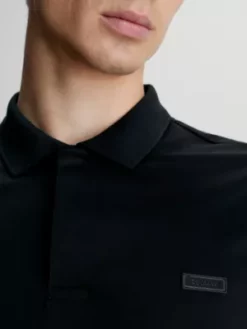 Calvin Klein Polo En Coton Mercerisé -Pas Cher Calvin Klein Magasin K10K111877 BEH alternate2