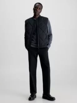 Calvin Klein Gilet En Sergé Matelassé -Pas Cher Calvin Klein Magasin K10K111878 BEH alternate3