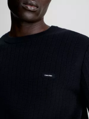 Calvin Klein Pull Structuré En Coton 5 Calvin Klein Pull Structuré En Coton – Image 3