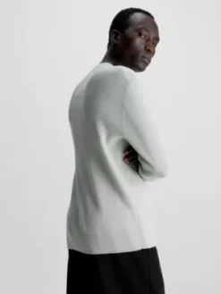 Calvin Klein Pull Bicolore Texturé -Pas Cher Calvin Klein Magasin K10K111947 LE9 alternate2