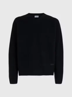 Calvin Klein Pull Sans Couture En Feutre De Laine Mérinos -Pas Cher Calvin Klein Magasin K10K111953 BEH alternate4