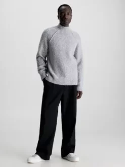 Calvin Klein Pull Moucheté En Laine Alpaga Mélangée -Pas Cher Calvin Klein Magasin K10K111957 PKH alternate3