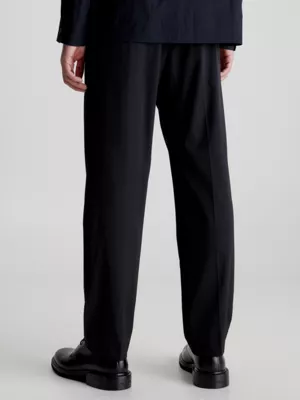 Calvin Klein Pantalon Droit En Laine Mélangée 4 Calvin Klein Pantalon Droit En Laine Mélangée – Image 2