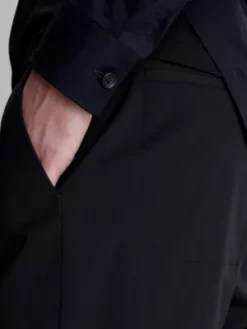 Calvin Klein Pantalon Droit En Laine Mélangée 9 Calvin Klein Pantalon Droit En Laine Mélangée -Pas Cher Calvin Klein Magasin K10K111992 BEH alternate2