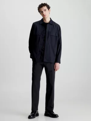 Calvin Klein Pantalon Droit En Laine Mélangée 6 Calvin Klein Pantalon Droit En Laine Mélangée – Image 4