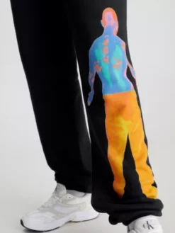 Calvin Klein Pantalon De Jogging Relaxed Unisexe - CK Standard 15 Calvin Klein Pantalon De Jogging Relaxed Unisexe - CK Standard -Pas Cher Calvin Klein Magasin K10K112011 BAE alternate4