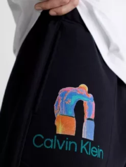 Calvin Klein Pantalon De Jogging Relaxed Unisexe - CK Standard 16 Calvin Klein Pantalon De Jogging Relaxed Unisexe - CK Standard -Pas Cher Calvin Klein Magasin K10K112011 BAE alternate5