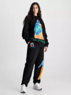 Calvin Klein Pantalon De Jogging Relaxed Unisexe - CK Standard 17 Calvin Klein Pantalon De Jogging Relaxed Unisexe - CK Standard -Pas Cher Calvin Klein Magasin K10K112011 BAE alternate6