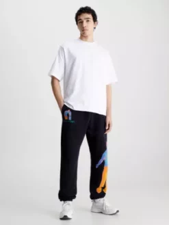 Calvin Klein Pantalon De Jogging Relaxed Unisexe - CK Standard 18 Calvin Klein Pantalon De Jogging Relaxed Unisexe - CK Standard -Pas Cher Calvin Klein Magasin K10K112011 BAE alternate7