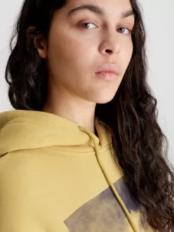 Calvin Klein Sweat à Capuche Relaxed Unisexe Imprimé - CK Standard -Pas Cher Calvin Klein Magasin K10K112014 RAP alternate5