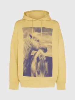 Calvin Klein Sweat à Capuche Relaxed Unisexe Imprimé - CK Standard -Pas Cher Calvin Klein Magasin K10K112014 RAP alternate8