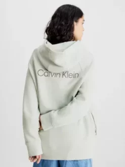 Calvin Klein Sweat à Capuche Relaxed Unisexe - CK Standard -Pas Cher Calvin Klein Magasin K10K112016 LFV alternate3