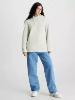 Calvin Klein Sweat à Capuche Relaxed Unisexe - CK Standard -Pas Cher Calvin Klein Magasin K10K112016 LFV alternate7