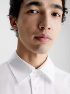 Calvin Klein Chemise Unisexe En Sergé De Coton - CK Standards 16 Calvin Klein Chemise Unisexe En Sergé De Coton - CK Standards -Pas Cher Calvin Klein Magasin K10K112021 YAA alternate5