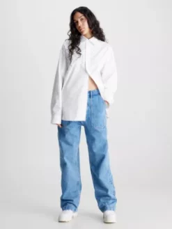 Calvin Klein Chemise Unisexe En Sergé De Coton - CK Standards 17 Calvin Klein Chemise Unisexe En Sergé De Coton - CK Standards -Pas Cher Calvin Klein Magasin K10K112021 YAA alternate6