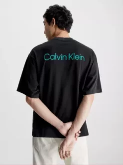 Calvin Klein T-shirt Relaxed Unisexe Imprimé - CK Standards -Pas Cher Calvin Klein Magasin K10K112025 BAE alternate3