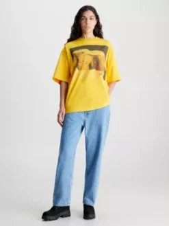 Calvin Klein T-shirt Relaxed Unisexe Imprimé - CK Standards -Pas Cher Calvin Klein Magasin K10K112026 ZCM alternate6