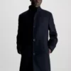 Calvin Klein Manteau En Laine à Col Cheminée 1 Calvin Klein Manteau En Laine à Col Cheminée -Pas Cher Calvin Klein Magasin K10K112048 CHW main