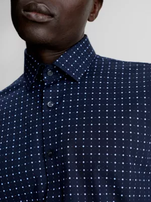 Calvin Klein Chemise Slim Imprimée En Popeline 5 Calvin Klein Chemise Slim Imprimée En Popeline – Image 3