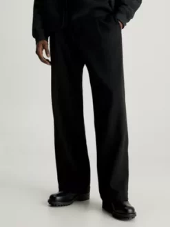 Calvin Klein Pantalon Relaxed En Sergé Ample