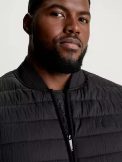 Calvin Klein Veste Sans Manches Matelassée Grande Taille En Nylon Froissé -Pas Cher Calvin Klein Magasin K10K112168 BEH alternate2