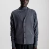 Calvin Klein Pull Cardigan En Laine Mérinos