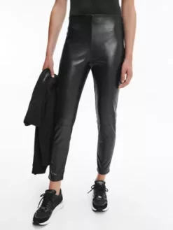 Calvin Klein Legging En Similicuir