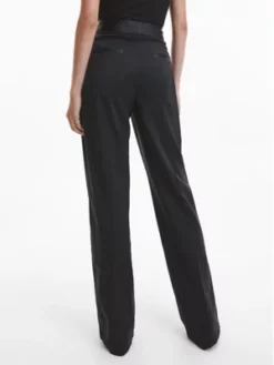 Calvin Klein Pantalon De Smoking Straight En Laine 9 Calvin Klein Pantalon De Smoking Straight En Laine -Pas Cher Calvin Klein Magasin K20K204959 BEH alternate2