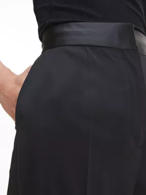 Calvin Klein Pantalon De Smoking Straight En Laine 6 Calvin Klein Pantalon De Smoking Straight En Laine – Image 4