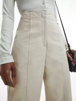 Calvin Klein Pantalon Straight En Sergé Recyclé -Pas Cher Calvin Klein Magasin K20K204965 PDL alternate3