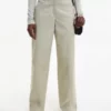 Calvin Klein Pantalon Straight En Sergé Recyclé -Pas Cher Calvin Klein Magasin K20K204965 PDL main