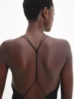 Calvin Klein Nuisette Slim Longue En Mousseline 11 Calvin Klein Nuisette Slim Longue En Mousseline -Pas Cher Calvin Klein Magasin K20K205032 BEH alternate3