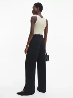 Calvin Klein Débardeur Skinny Côtelé Et Ajusté 10 Calvin Klein Débardeur Skinny Côtelé Et Ajusté -Pas Cher Calvin Klein Magasin K20K205045 PDL alternate2