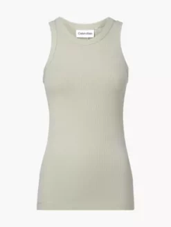 Calvin Klein Débardeur Skinny Côtelé Et Ajusté 13 Calvin Klein Débardeur Skinny Côtelé Et Ajusté -Pas Cher Calvin Klein Magasin K20K205045 PDL alternate5