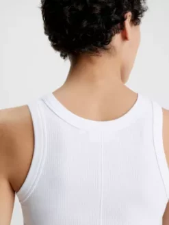 Calvin Klein Débardeur Skinny Côtelé Et Ajusté -Pas Cher Calvin Klein Magasin K20K205045 YAF alternate2