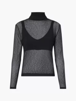 Calvin Klein Pull Slim Col Cheminée Brillant 13 Calvin Klein Pull Slim Col Cheminée Brillant -Pas Cher Calvin Klein Magasin K20K205047 BEH alternate5