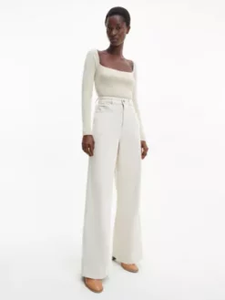 Calvin Klein Pull Slim Côtelé -Pas Cher Calvin Klein Magasin K20K205096 AES alternate1