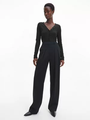 Calvin Klein Chemise Henley Skinny Côtelée En Modal 4 Calvin Klein Chemise Henley Skinny Côtelée En Modal – Image 2