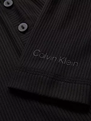 Calvin Klein Chemise Henley Skinny Côtelée En Modal 7 Calvin Klein Chemise Henley Skinny Côtelée En Modal – Image 5
