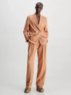 Calvin Klein Blazer En Sergé De Laine Mélangé 10 Calvin Klein Blazer En Sergé De Laine Mélangé -Pas Cher Calvin Klein Magasin K20K205125 GQB alternate3